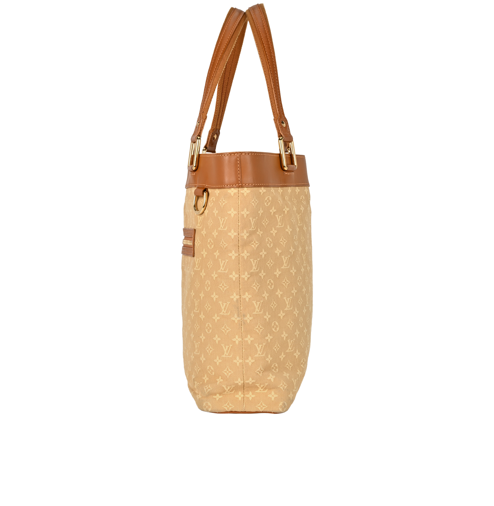 Lucille GM Mini Lin, &pound;430, Handbags, Beige/Brown, Canvas, Bottom view